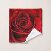Red Rose Blossom Bathroom Towel Set Bad Handdoek (Wasdoekje)