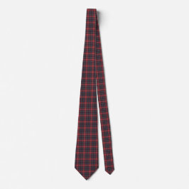 Red Rose Blue Black Plaid Tartan Neck Tie Stropdas