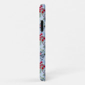 Red Rose Blue White Blossom Case-Mate iPhone Case (Achterkant/rechts)