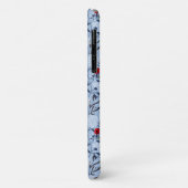 Red Rose Blue White Blossom Case-Mate iPhone Case (Achterkant/links)