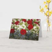 Red Rose Bouquet Kaart (Gele Bloem)