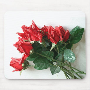 Red Rose Bouquet Mousepad Muismat