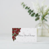 Red Rose Bouquet Visitekaartje (Staand voorkant)