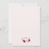 Red Rose Bridal Shower Kaart (Achterkant)