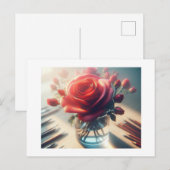 Red Rose, Briefkaart (Voorkant / Achterkant)