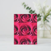 Red Rose Briefkaart (Staand voorkant)