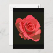 Red Rose Briefkaart (Voorkant / Achterkant)