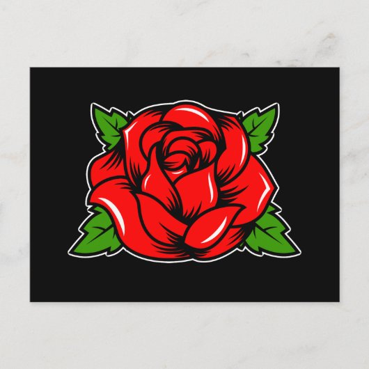 Red Rose Briefkaart (Voorkant)