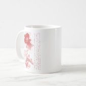 Red Rose Briefkaart Design Koffiemok (Voorkant links)