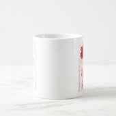 Red Rose Briefkaart Design Koffiemok (Center)