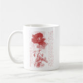 Red Rose Briefkaart Design Koffiemok (Links)