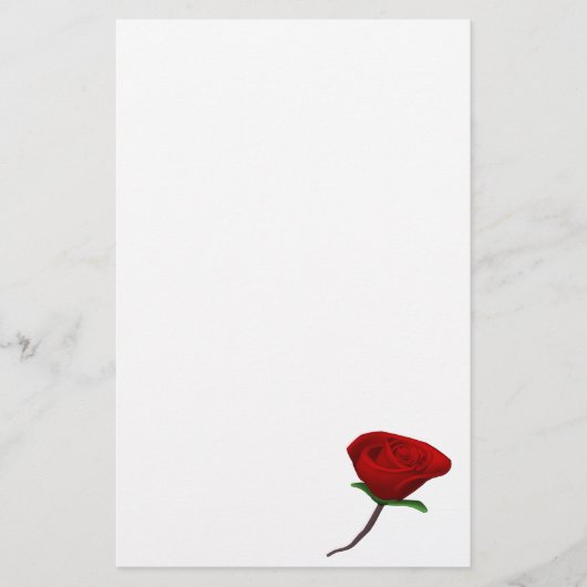 Red Rose Briefpapier (Voorkant)