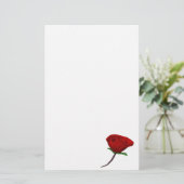 Red Rose Briefpapier (Staand voorkant)