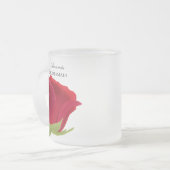 Red Rose Bruidsmeisje naam cadeau Mok (Voorkant links)