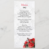 Red Rose bruiloft - Menu (Voorkant)