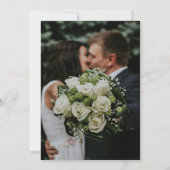  Red Rose bruiloft uitnodiging | elegant (Achterkant)