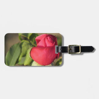 Red Rose Bud Bagagelabel