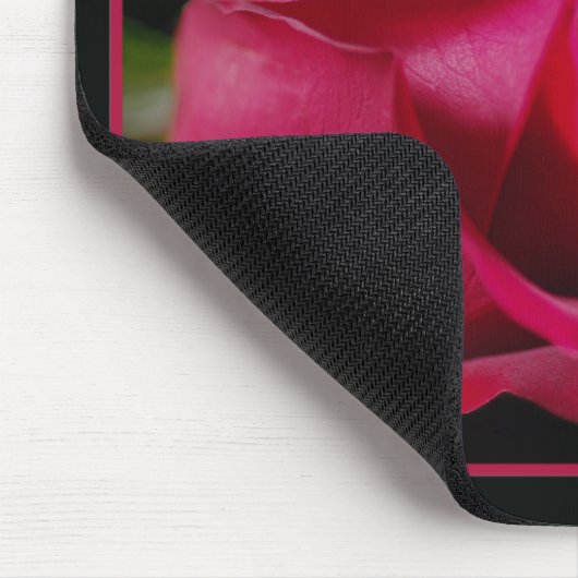 Red Rose Bud Mousepad Muismat (Hoek)