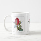 Red Rose Bud Panels Koffiemok (Links)