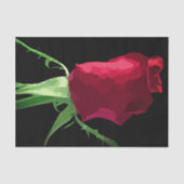 Red Rose Bud Tissue Paper Tissuepapier (Voorkant)