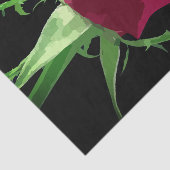 Red Rose Bud Tissue Paper Tissuepapier (Detail)