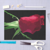 Red Rose Bud Tissue Paper Tissuepapier (Craft)