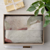 Red Rose Bumblebee Frans Script Vlinder  Tissuepapier (Geschenk)