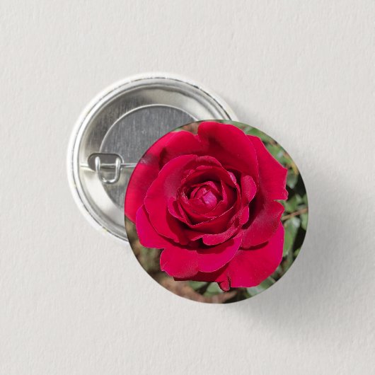 Red Rose Button (Voorkant /achterkant)