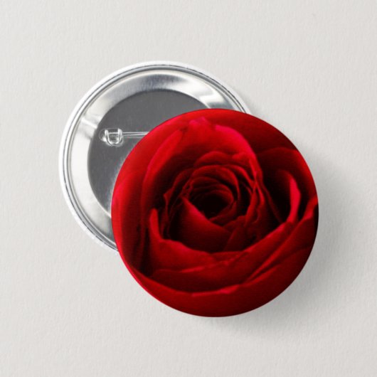 Red Rose Button (Voorkant /achterkant)