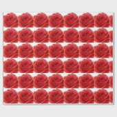 Red Rose Cadeaupapier (Vlak)