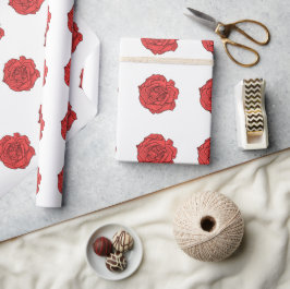 Red Rose Cadeaupapier