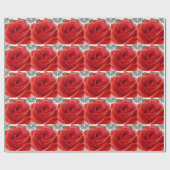 Red Rose Cadeaupapier (Vlak)