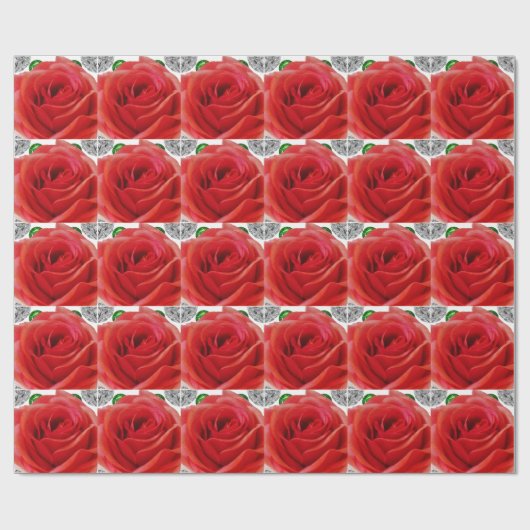 Red Rose Cadeaupapier (Vlak)