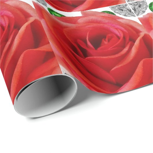 Red Rose Cadeaupapier (Rol Hoek)