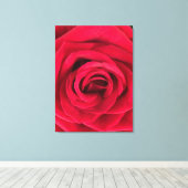 Red Rose Canvas Afdruk (Insitu (Houten vloer))