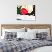 Red Rose Canvas Afdruk (Insitu (Slaapkamer))
