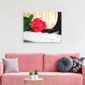 Red Rose Canvas Afdruk (Insitu (Woonkamer))