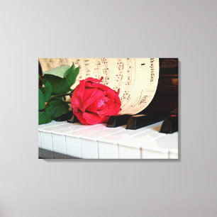 Red Rose Canvas Afdruk