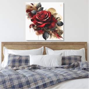 Red Rose Canvas Afdruk