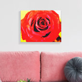 Red Rose Canvas Afdruk (Insitu (Woonkamer))