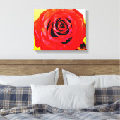 Red Rose Canvas Afdruk (Insitu (Slaapkamer))