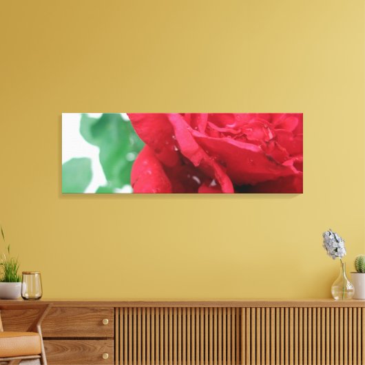 Red Rose Canvas Afdruk (Insitu (Woonkamer))