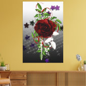 Red Rose Canvas Afdruk (Insitu (Woonkamer))