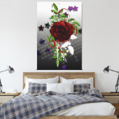 Red Rose Canvas Afdruk (Insitu (Slaapkamer))