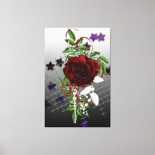 Red Rose Canvas Afdruk (Voorkant)