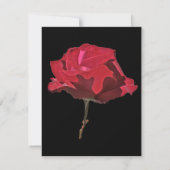 Red Rose Celebration of Life Kaart (Achterkant)