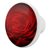 Red Rose Ceramic Knob. Keramische Knop (Rechts)