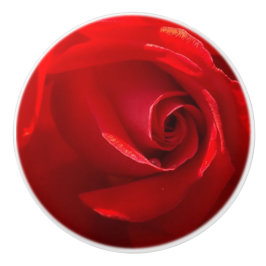 Red Rose Ceramic Pull Keramische Knop