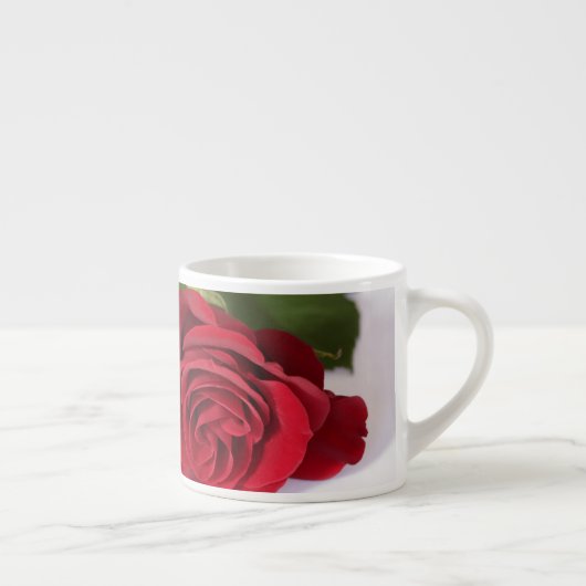 Red Rose close Up Minimalism Coffee Mok Cup (Rechts)