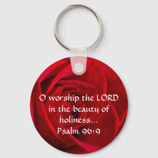 Red Rose Closeup Sleutelhanger